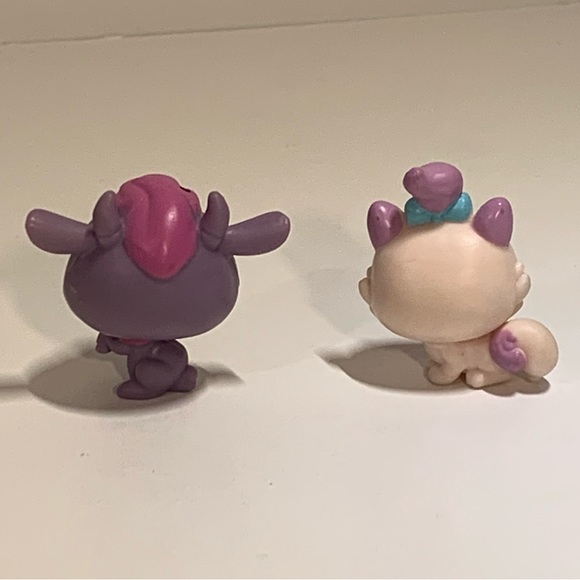LOT OF 6 TEENIEST TINIEST LPS LITTLEST PET SHOP TOY FIGURES & 3 BOW ACCESSORIES - Picture 3 of 9
